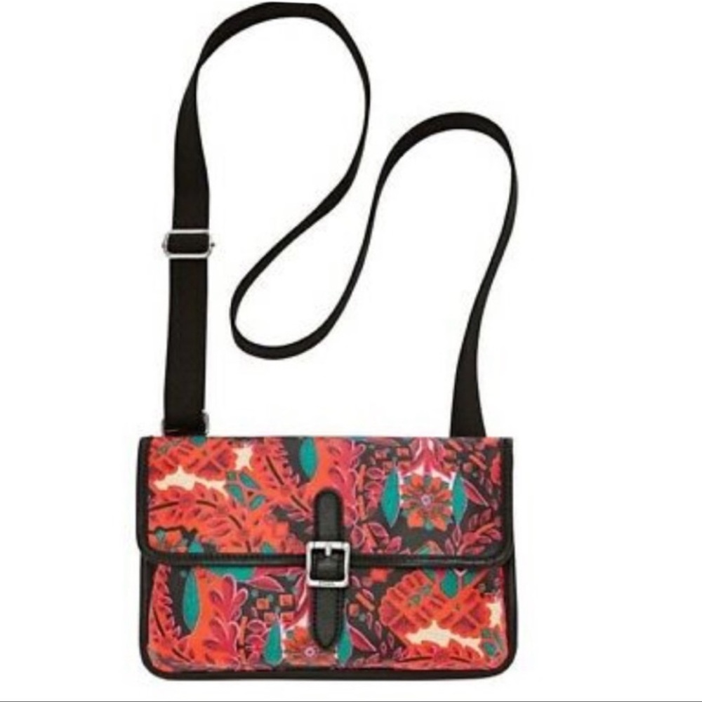 fossil keyper floral mini crossbody bag